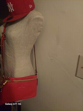 Nanette Lepore Red and Gold Crossbody